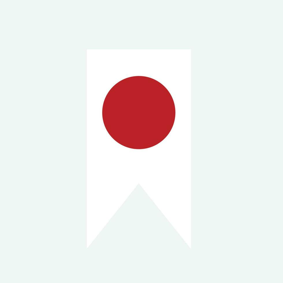 icono de la bandera de japón vector