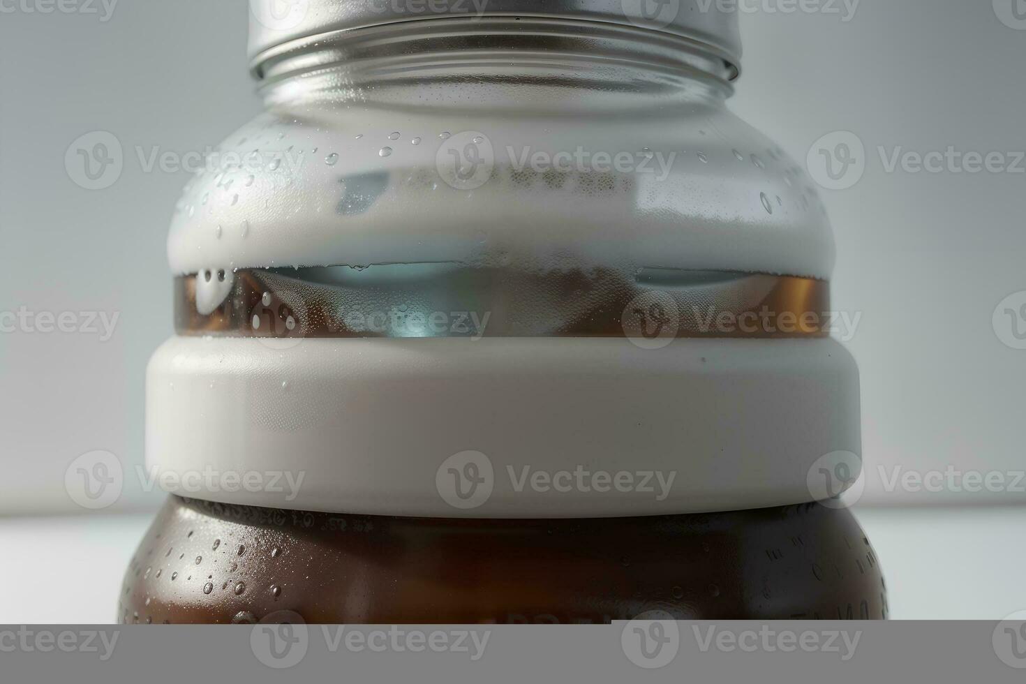 Refreshing Cold Brew A Bottle of Chilled Delight. AI Generated. photo