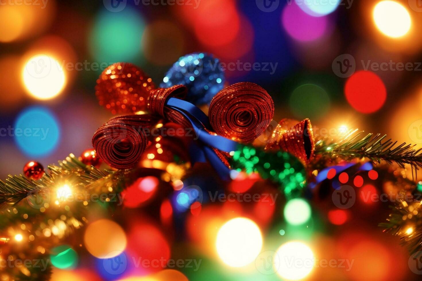 Intricate Musical Christmas Ties in Colorful Harmony. AI Generated. photo