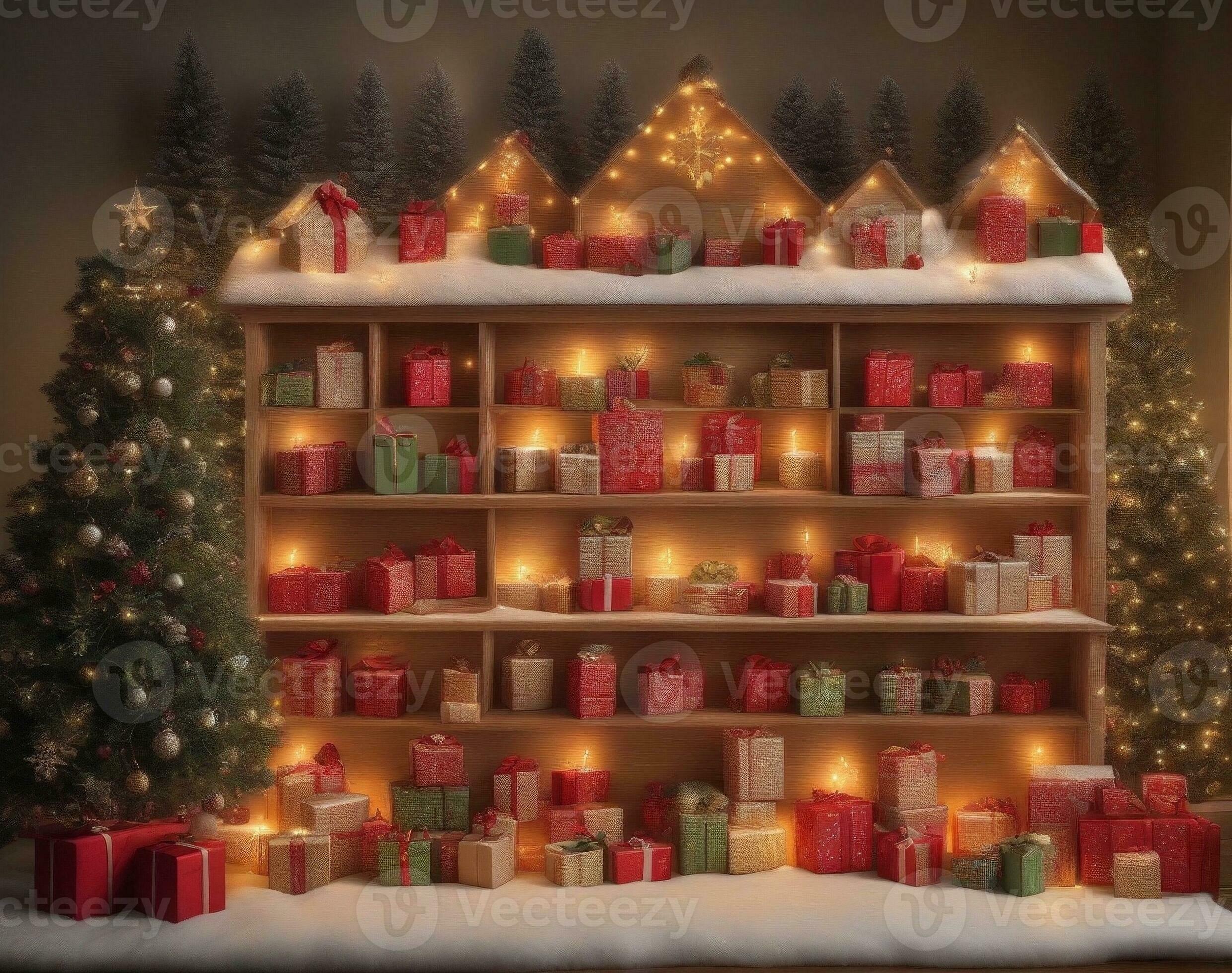 Joyful Countdown with Advent Calendars. AI Generated. 31719058 Stock 