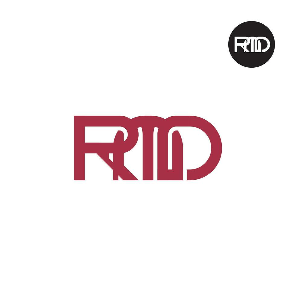 Letter RMD Monogram Logo Design vector