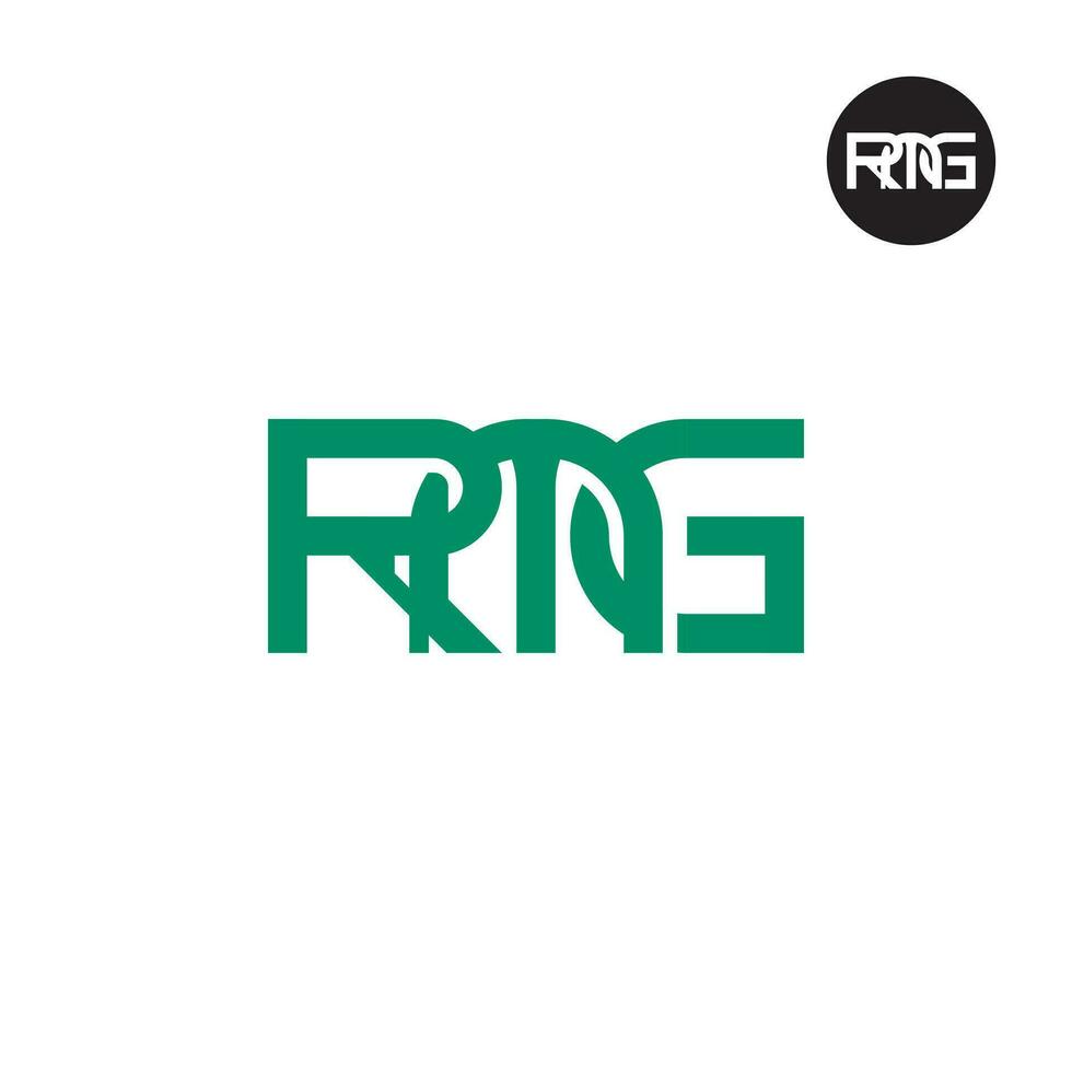 letra rmg monograma logo diseño vector