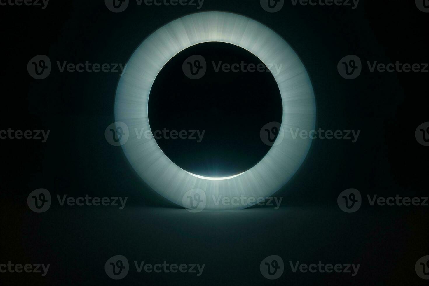 Mesmerizing Circle of Light in Abstract Background. AI Generated. photo