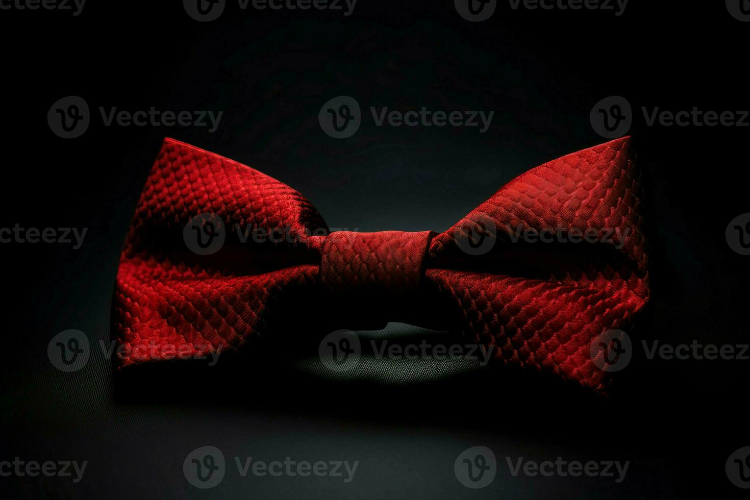 Red bow tie. Generate ai photo