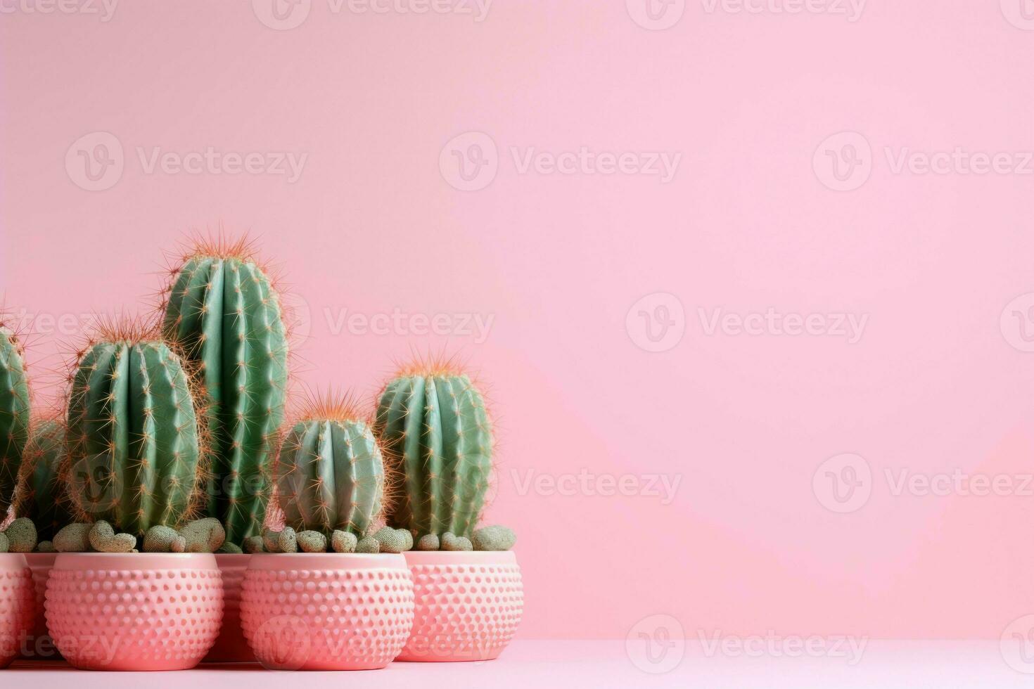 Unique Cactus mockup background. Generate Ai photo
