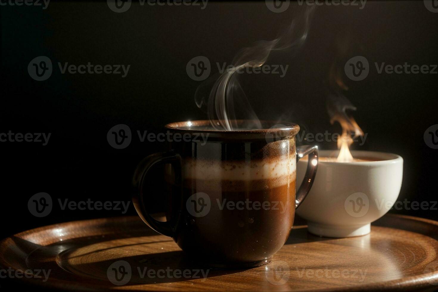 Warmth in a Cup. AI Generated. photo