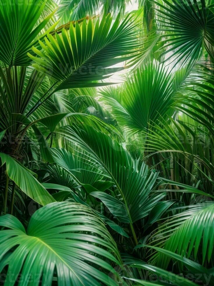 Verdant Oasis. AI Generated. photo