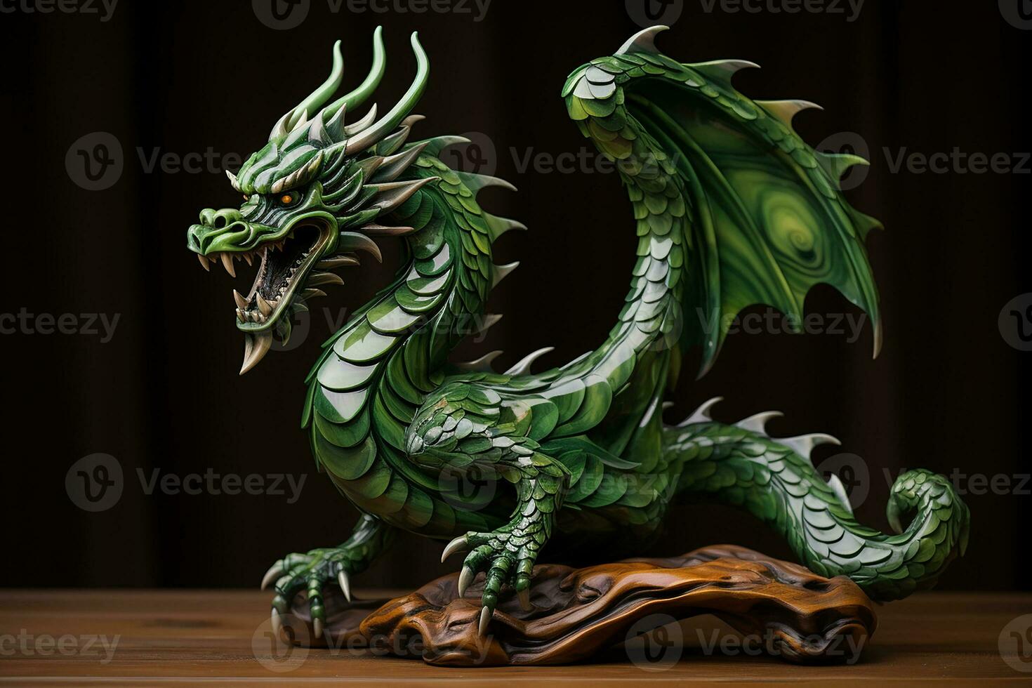 Premium AI Image  2024 the Year of the Green Wood Dragon with a