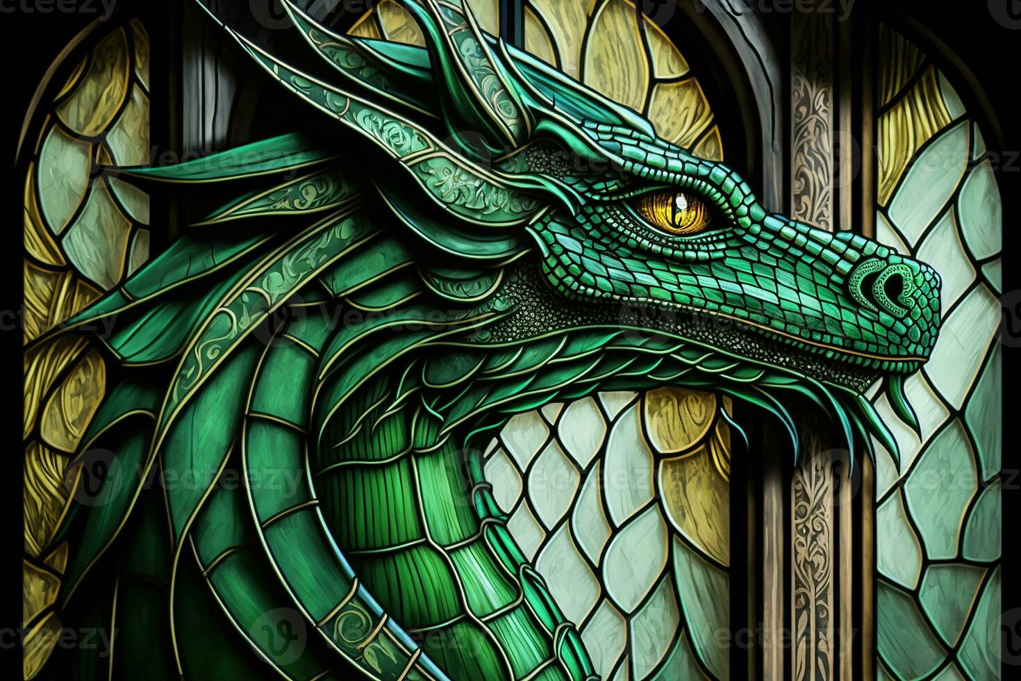 Premium AI Image  2024 Green Wood Dragon's Celebration