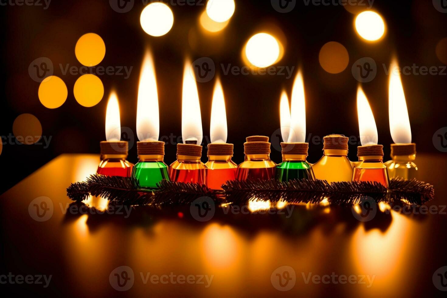 Aromatic Bliss Captivating Christmas Scented Diffuser Oils. AI Generated. photo