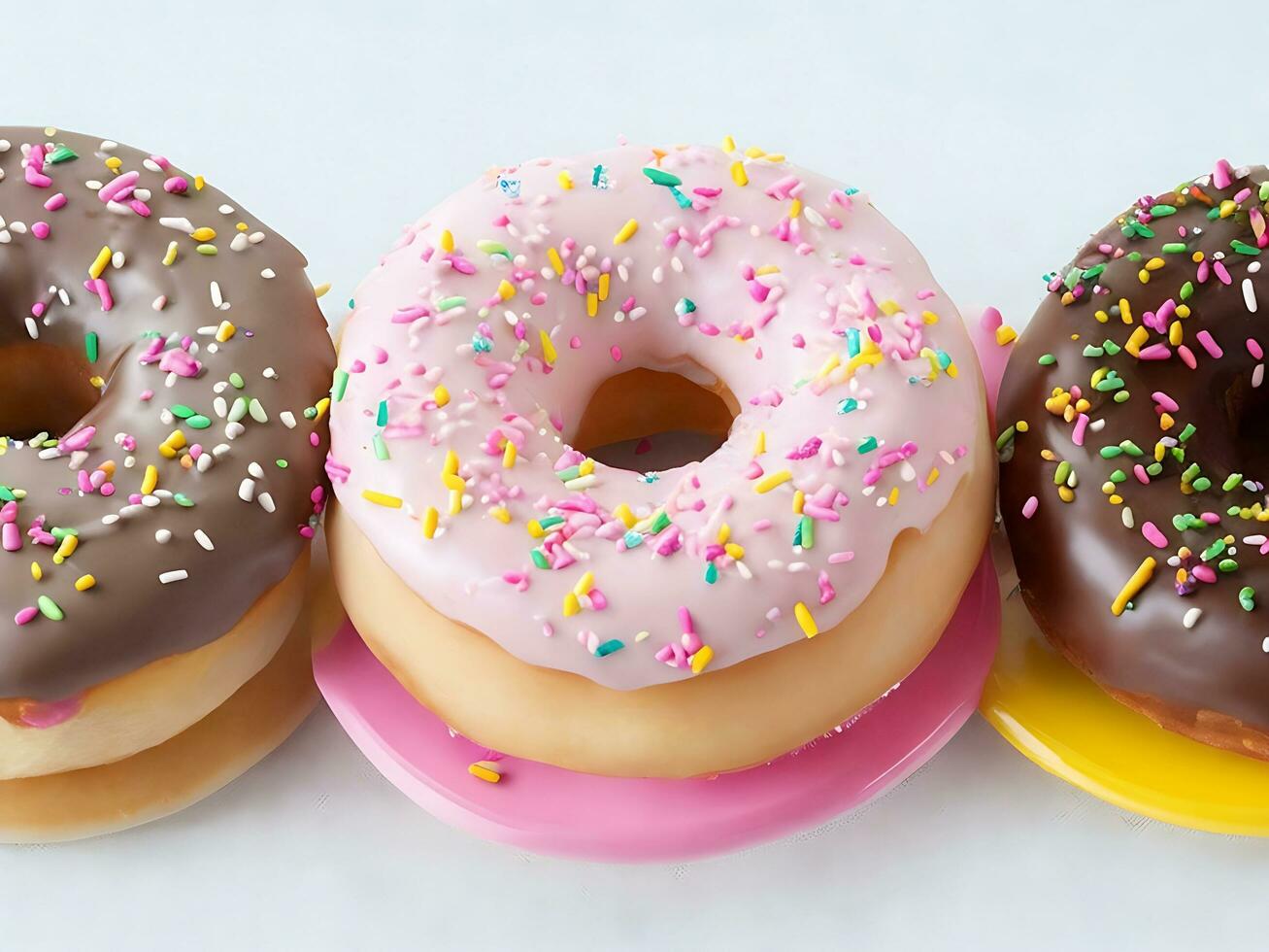 Delicious donuts Ai generated photo