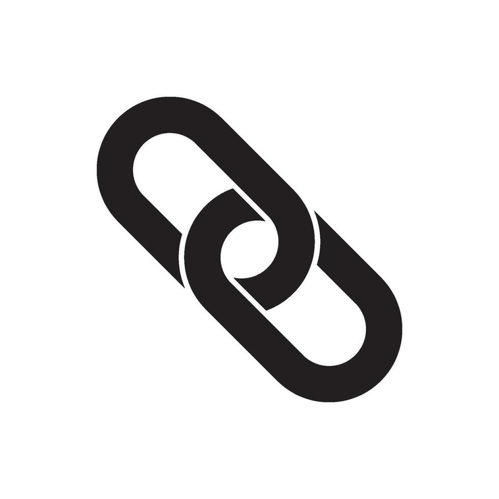 Chain icon logo vector illustration design template