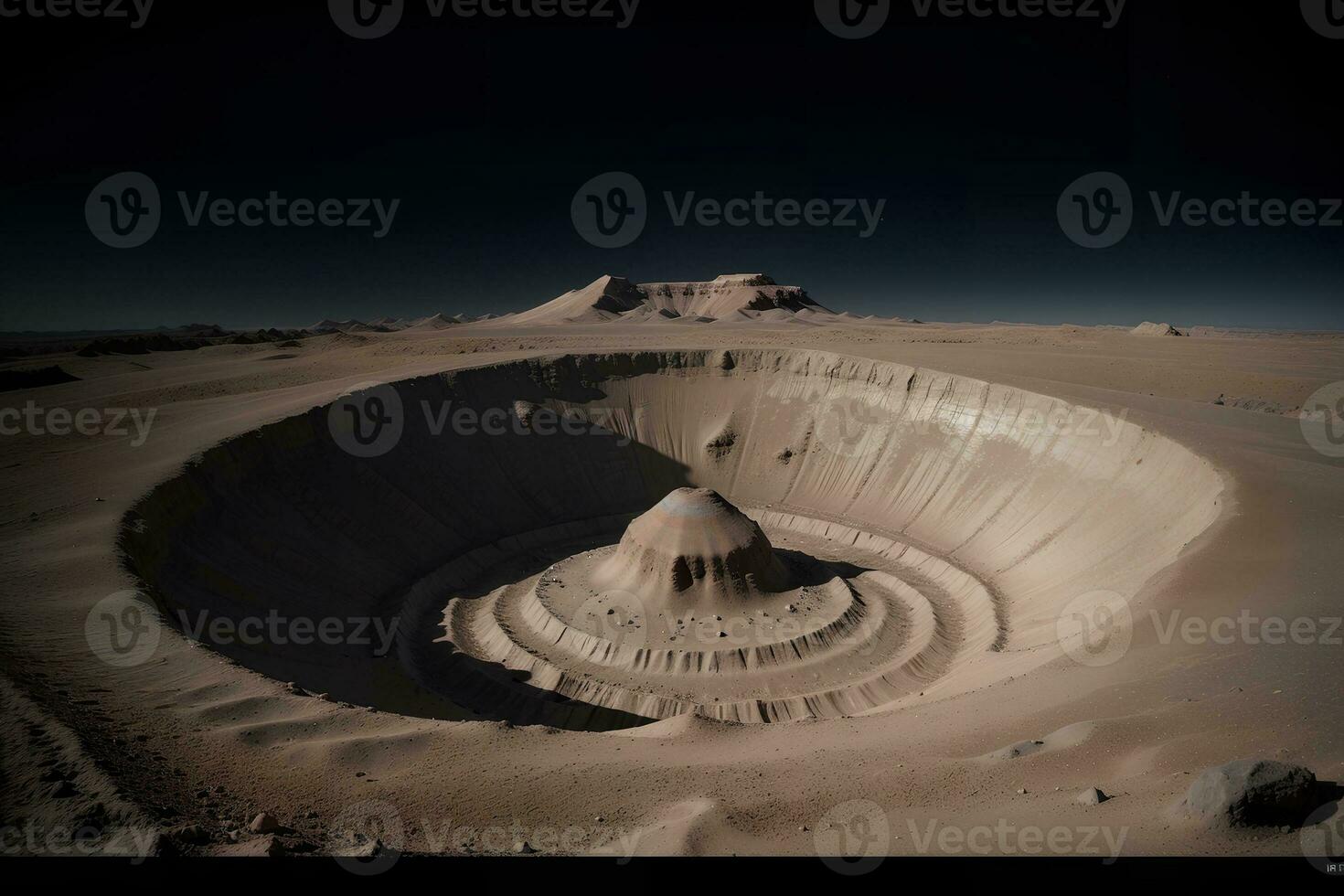 Journey to the Crater Astro Adventure s Extraordinary Expedition. AI Generated. photo