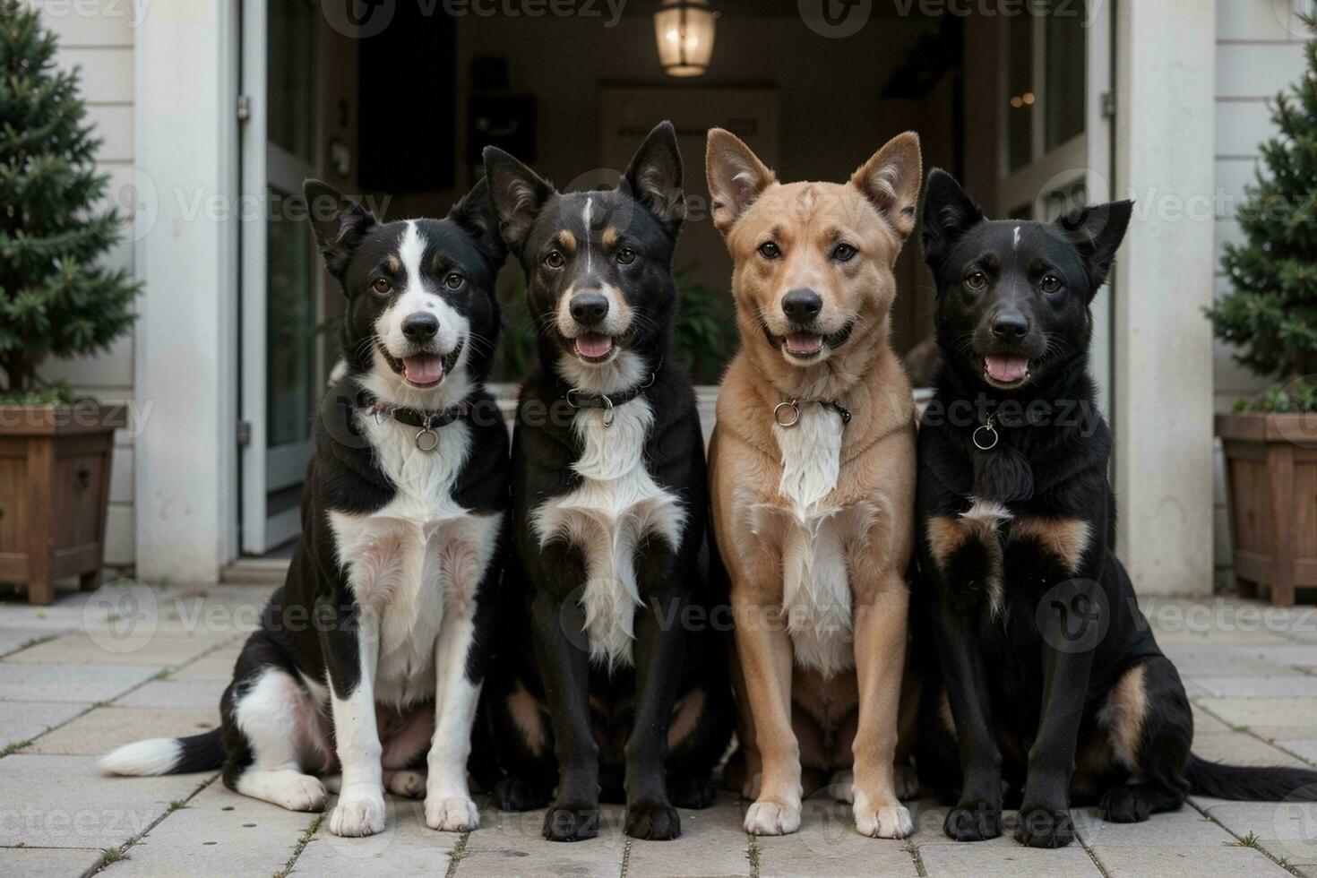 peludo amigos Siempre un paquete de monería. ai generado. foto