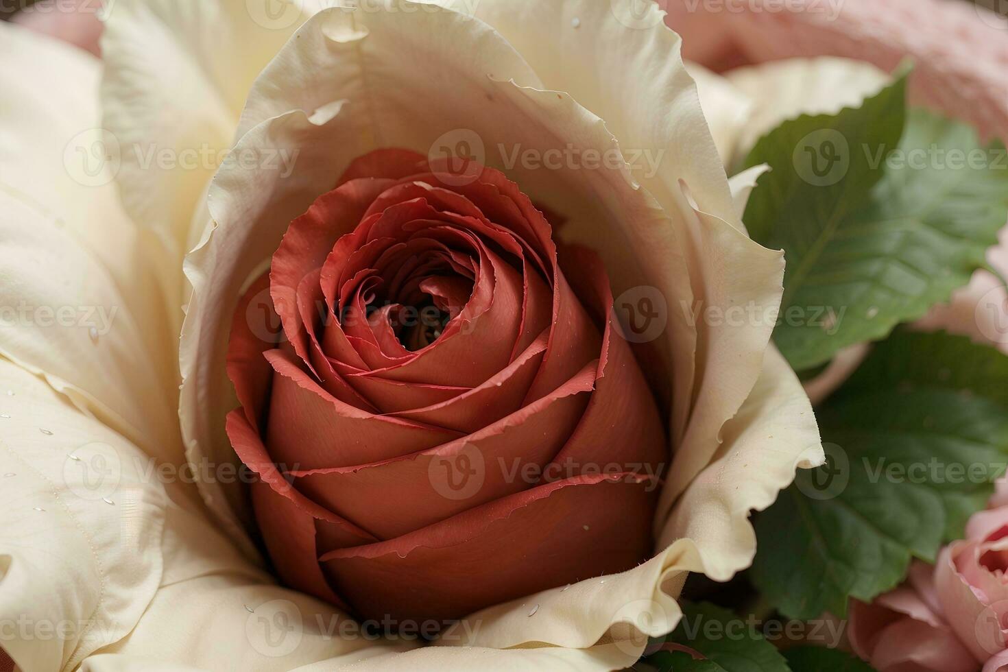 Blossoming Beauty Captivating Close up of Vibrant Summer Roses. AI Generated. photo