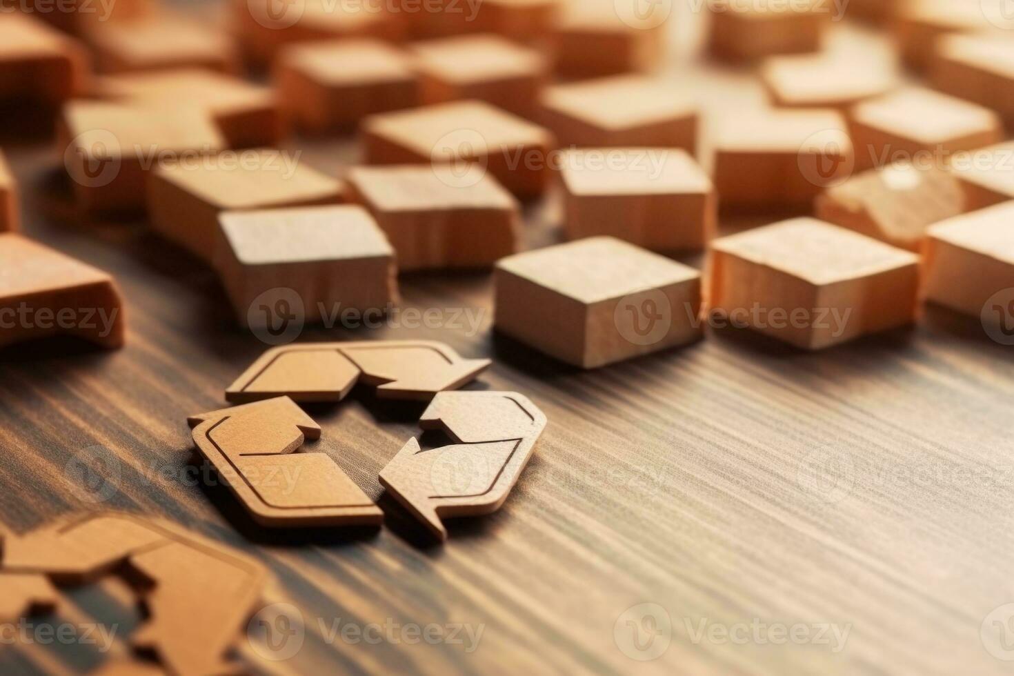 recycle environment day concept. Generative AI photo