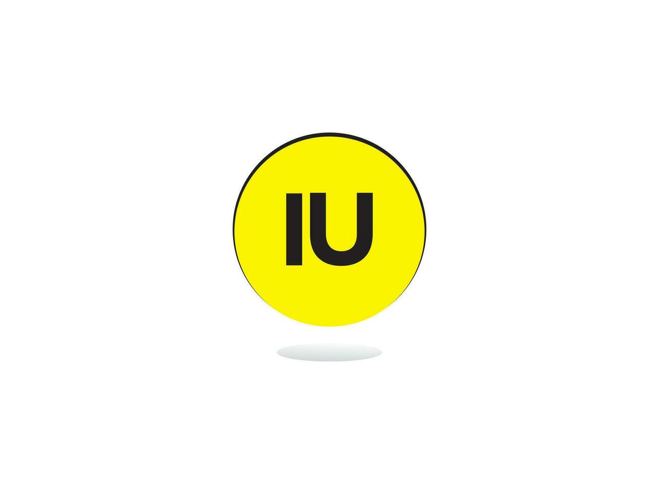 Luxury Iu Letter Logo, Business IU Logo Icon Vector Stock