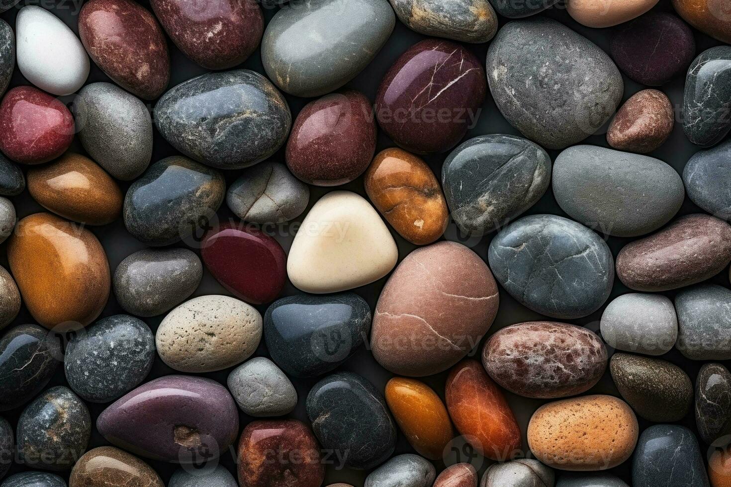 Smooth Stone Surface Texture Background. Generative AI photo