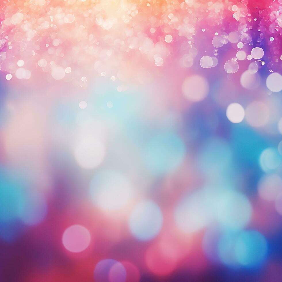 Abstract background with bokeh, glow, flicker effect. Gradient, design, place for text. Generative AI photo