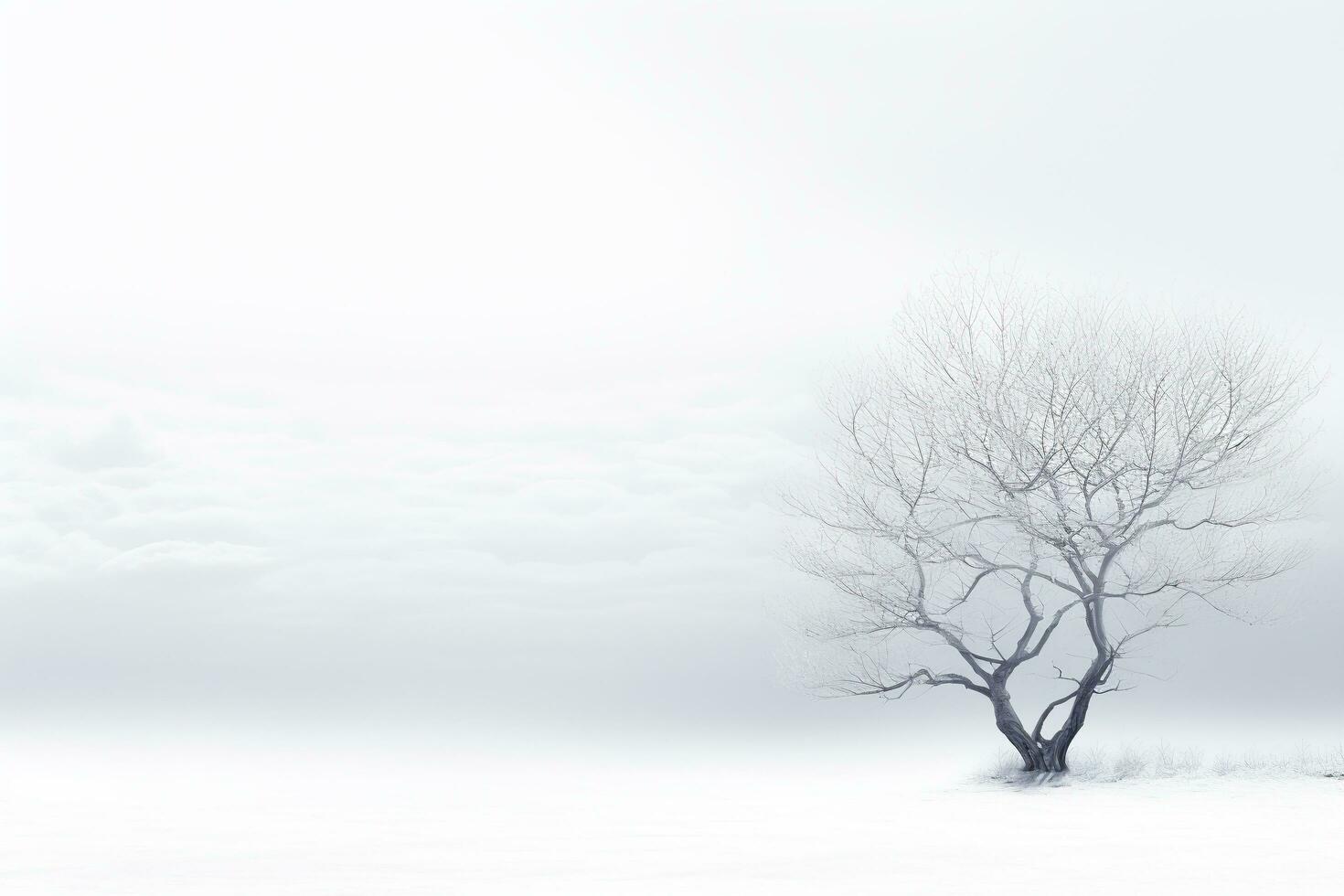 Simple abstract white background, empty surface, space for design. Generative AI photo