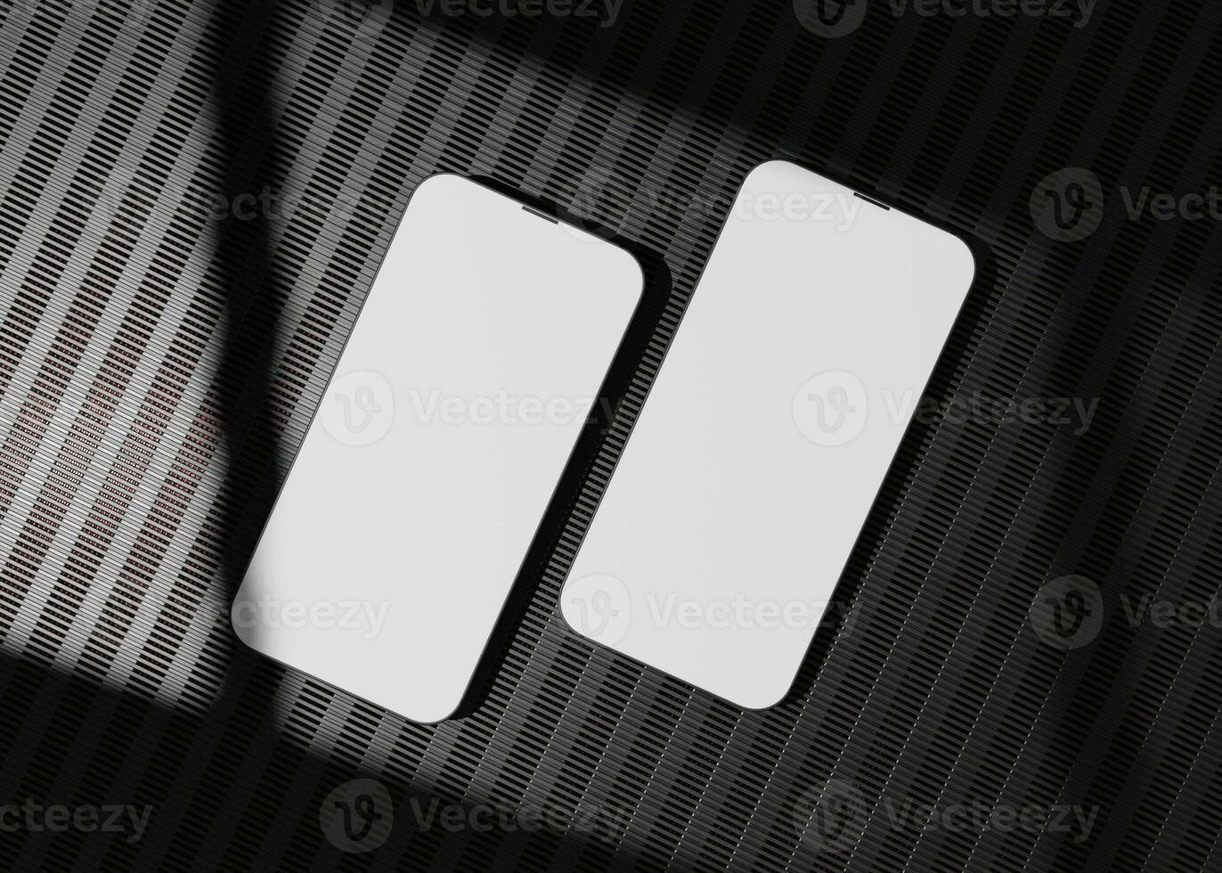 Full Screen Smartphone Mockup Design photo