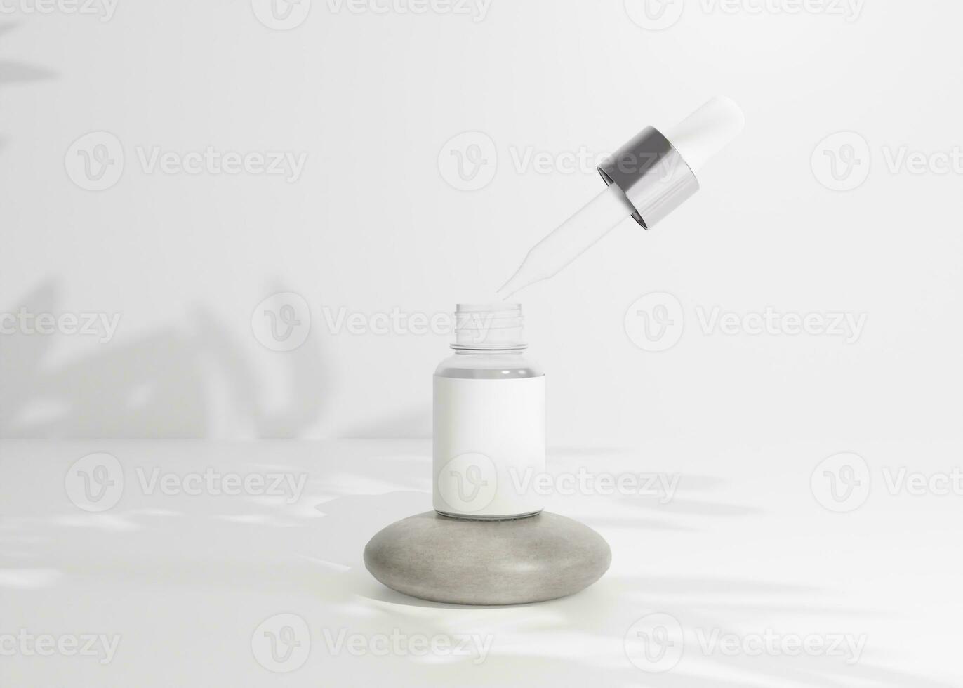 Dropper Bottle Cosmetic Product Mockup photo