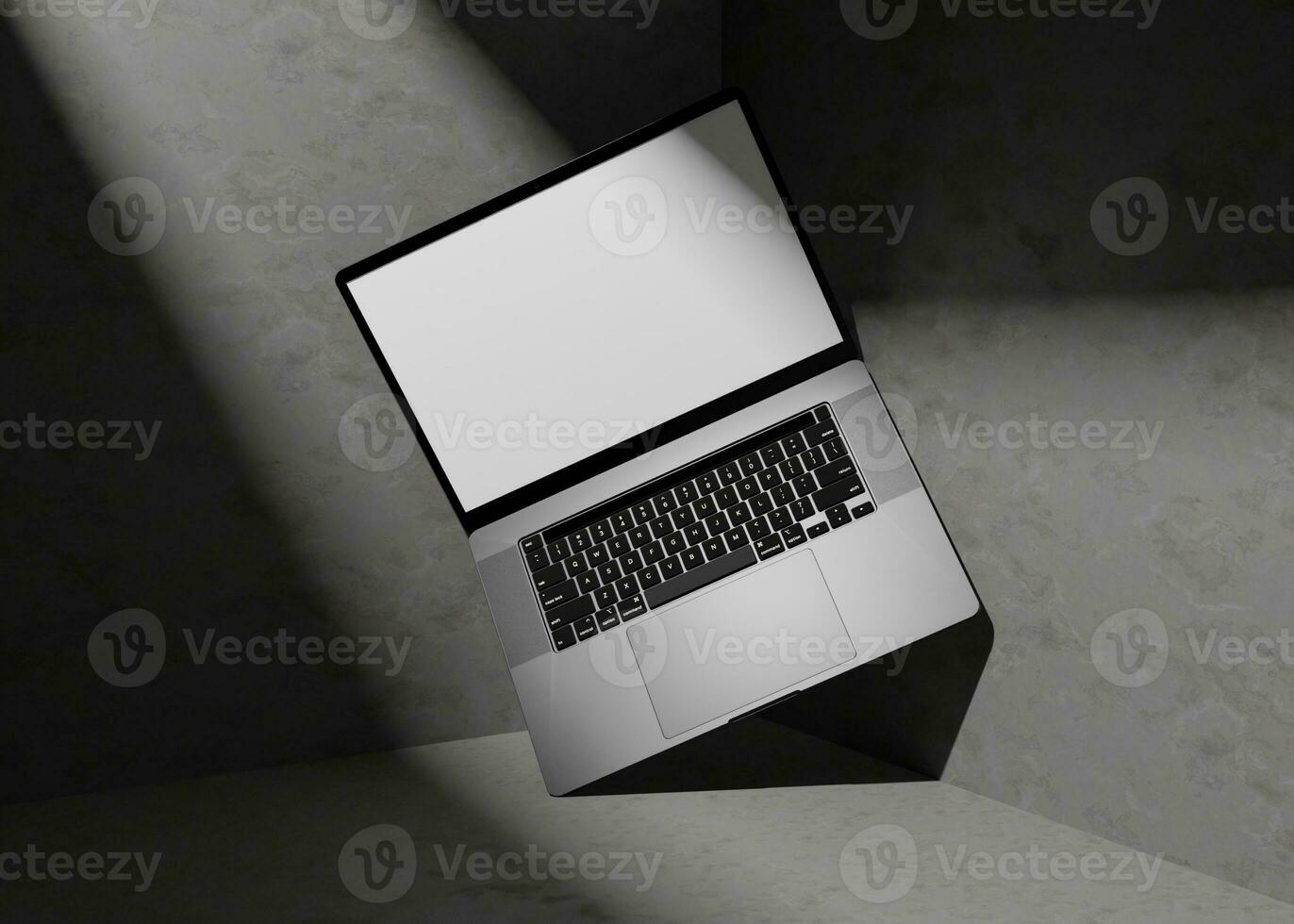 Dark Laptop Screen Mockup photo