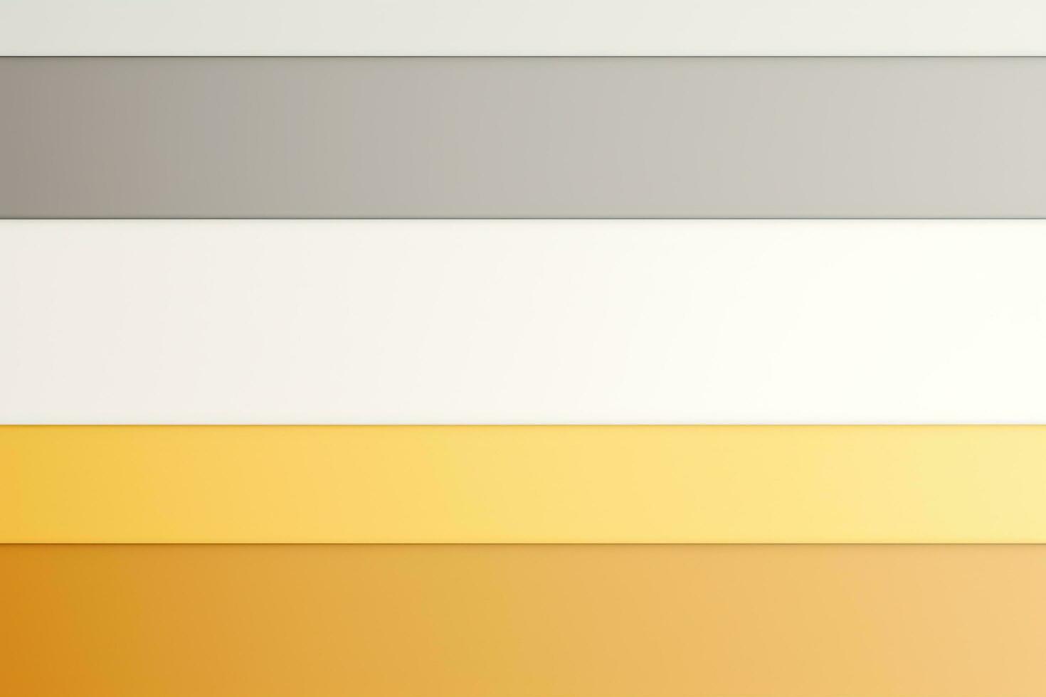 Abstract geometric gray yellow background with stripes. Generative AI photo