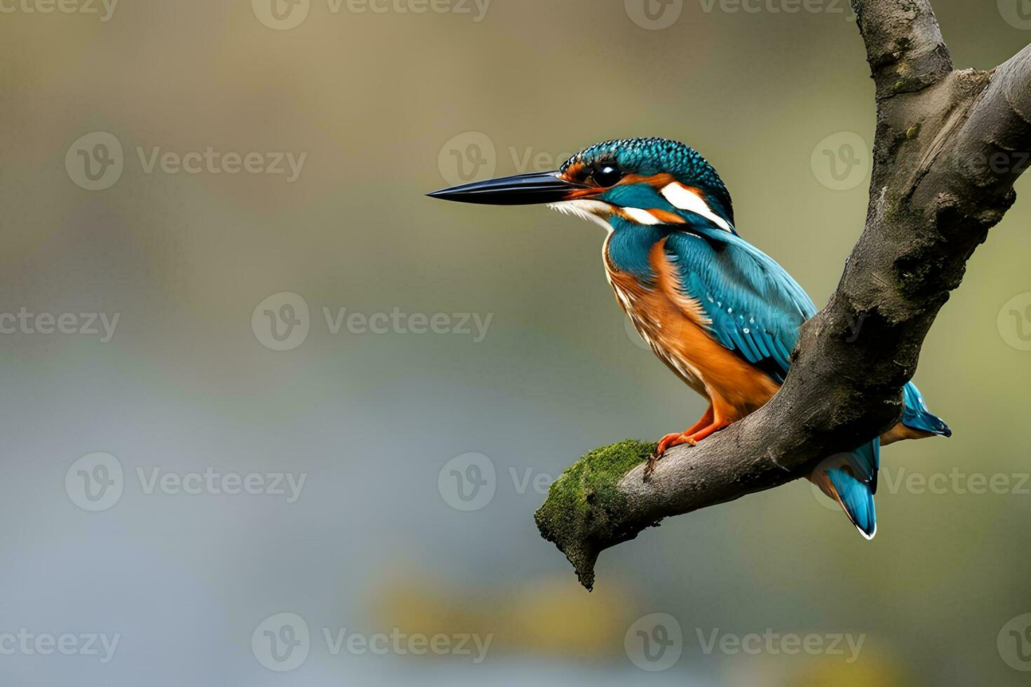 Kingfisher sharp image. Ai Generative photo