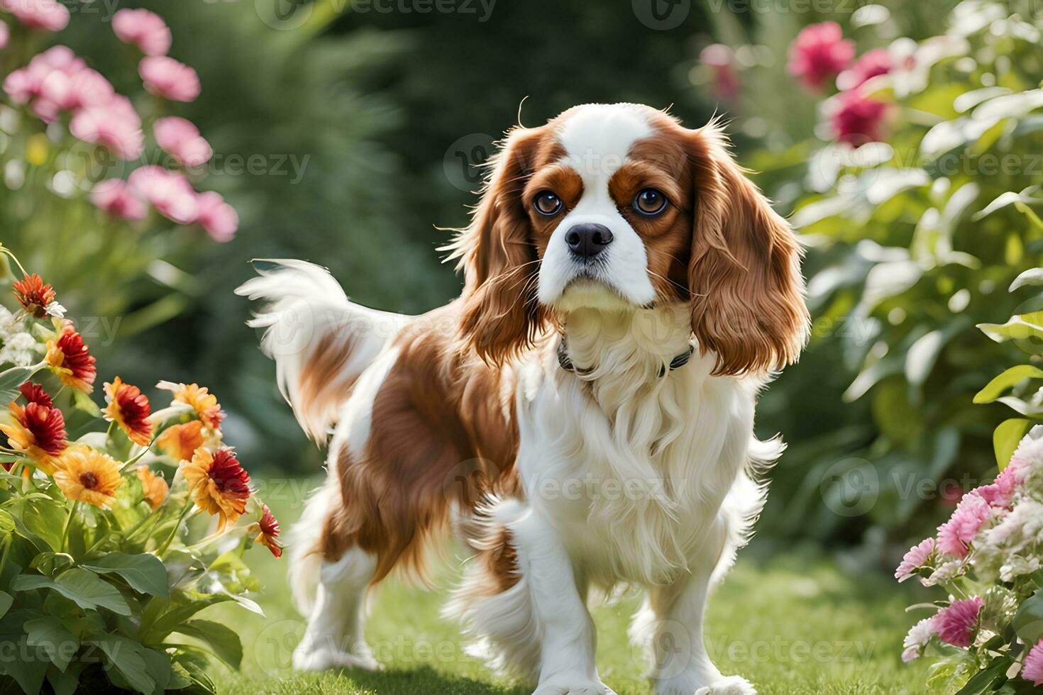 Photos of Popular Dogs breed. Ai Generative