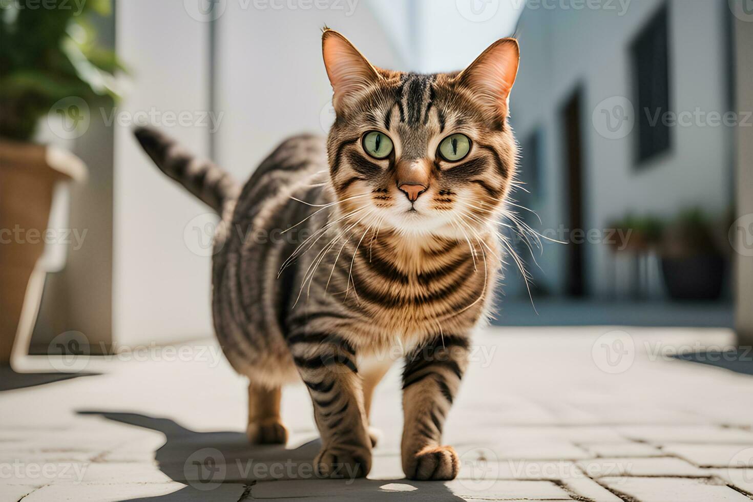 Popular Cat Portraits. Stunning photo of popular pet cat breeds. Ai Generative
