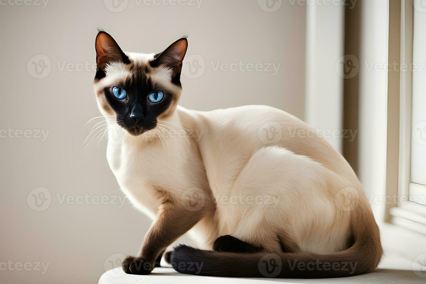 Popular Cat Portraits. Stunning photo of popular pet cat breeds. Ai Generative