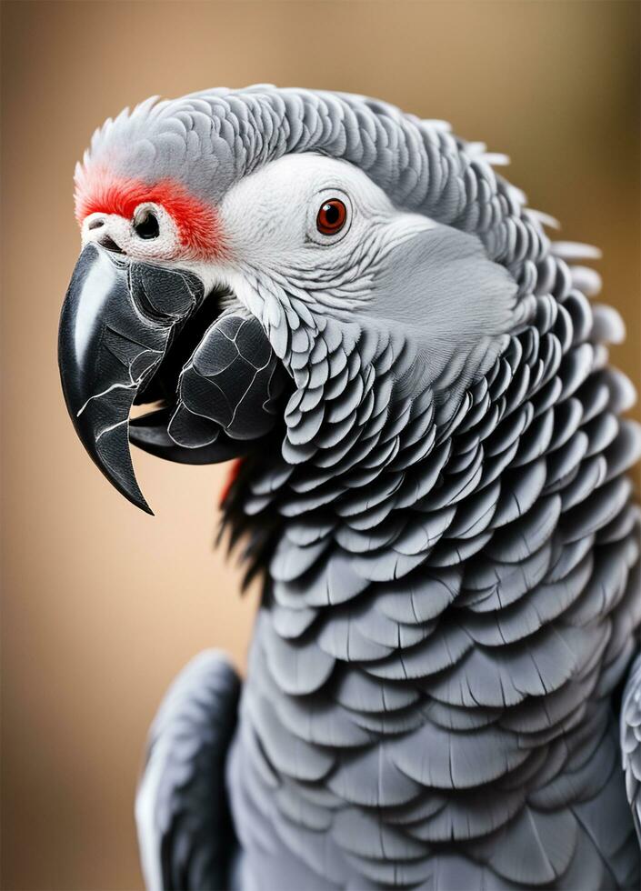 Wings of Africa. Capturing Vibrant Pet Parrots Through the Lens. Ai Generative photo
