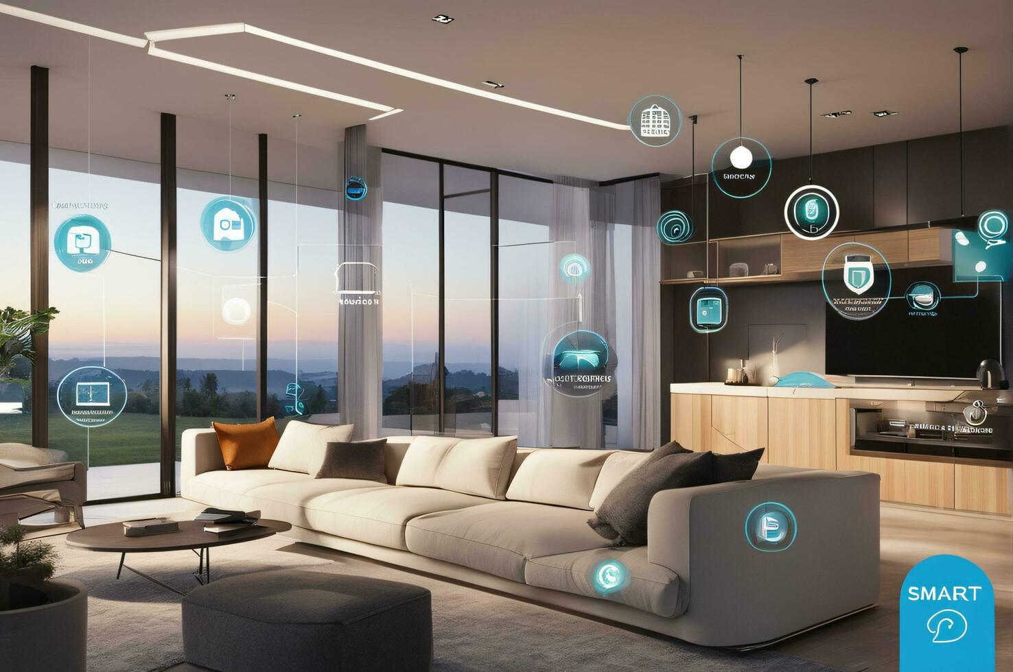 Embracing the Future, Your Guide to Modern Smart Homes with modern tochnology. Ai Generative photo