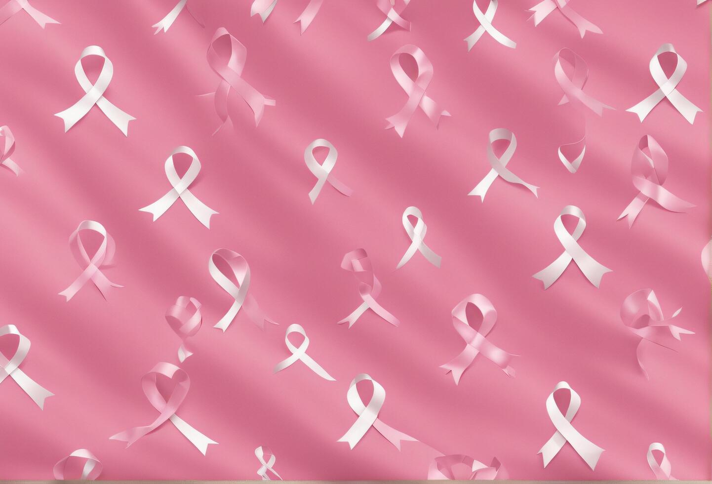 worl breast cancer awarness day. pink themed ribbon. Ai Generative photo