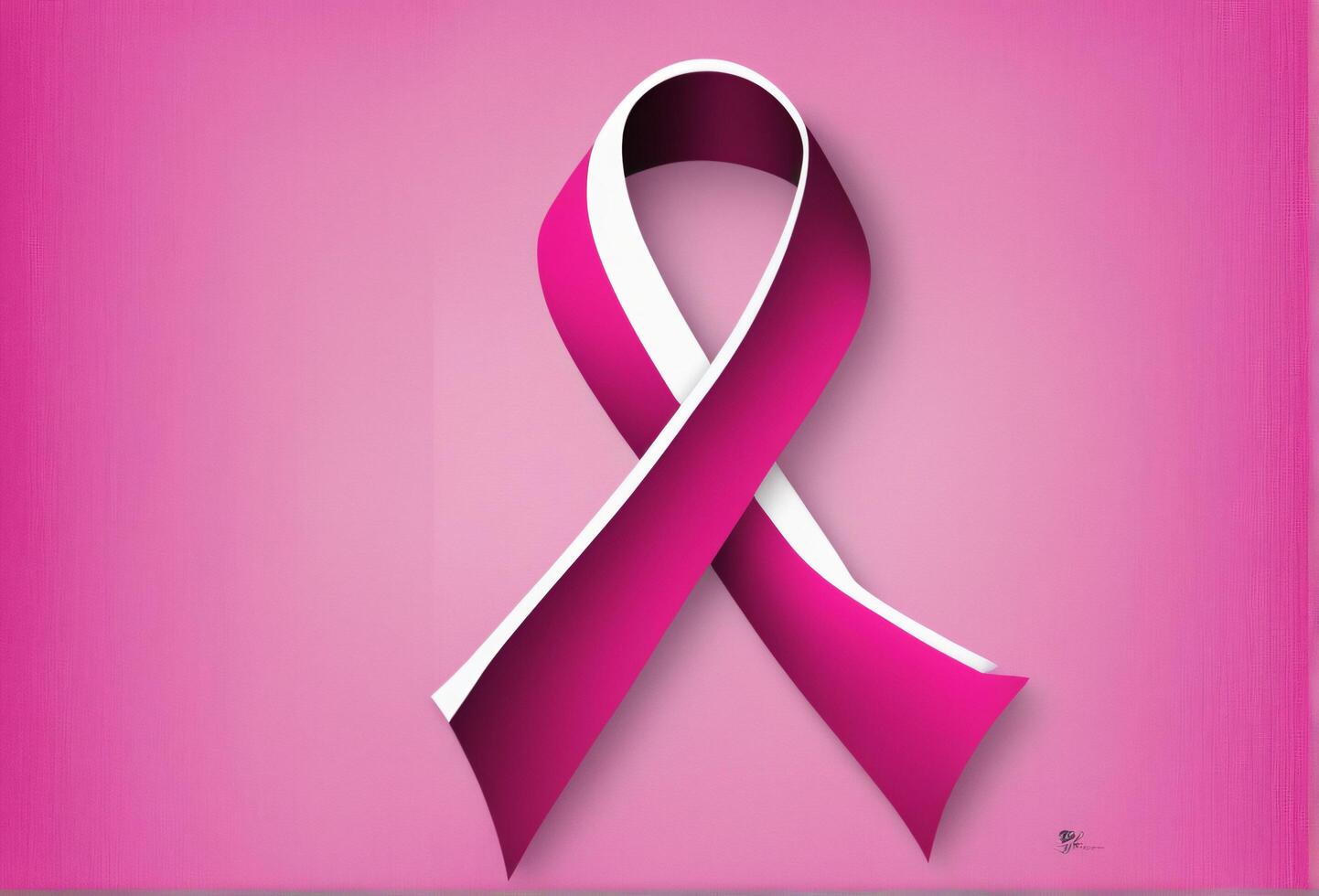 Breast cancer awarness. worlds breast cancer day pinked ribbon themed. Ai Generative photo