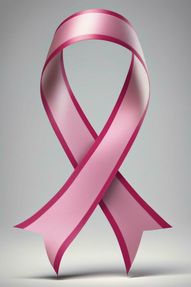 Breast cancer awarness. worlds breast cancer day pinked ribbon themed. Ai Generative photo