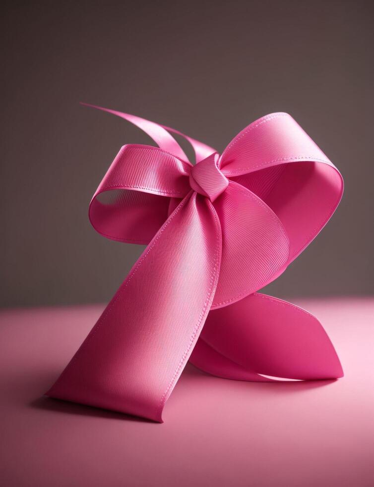 Breast cancer awarness. worlds breast cancer day pinked ribbon themed. Ai Generative photo