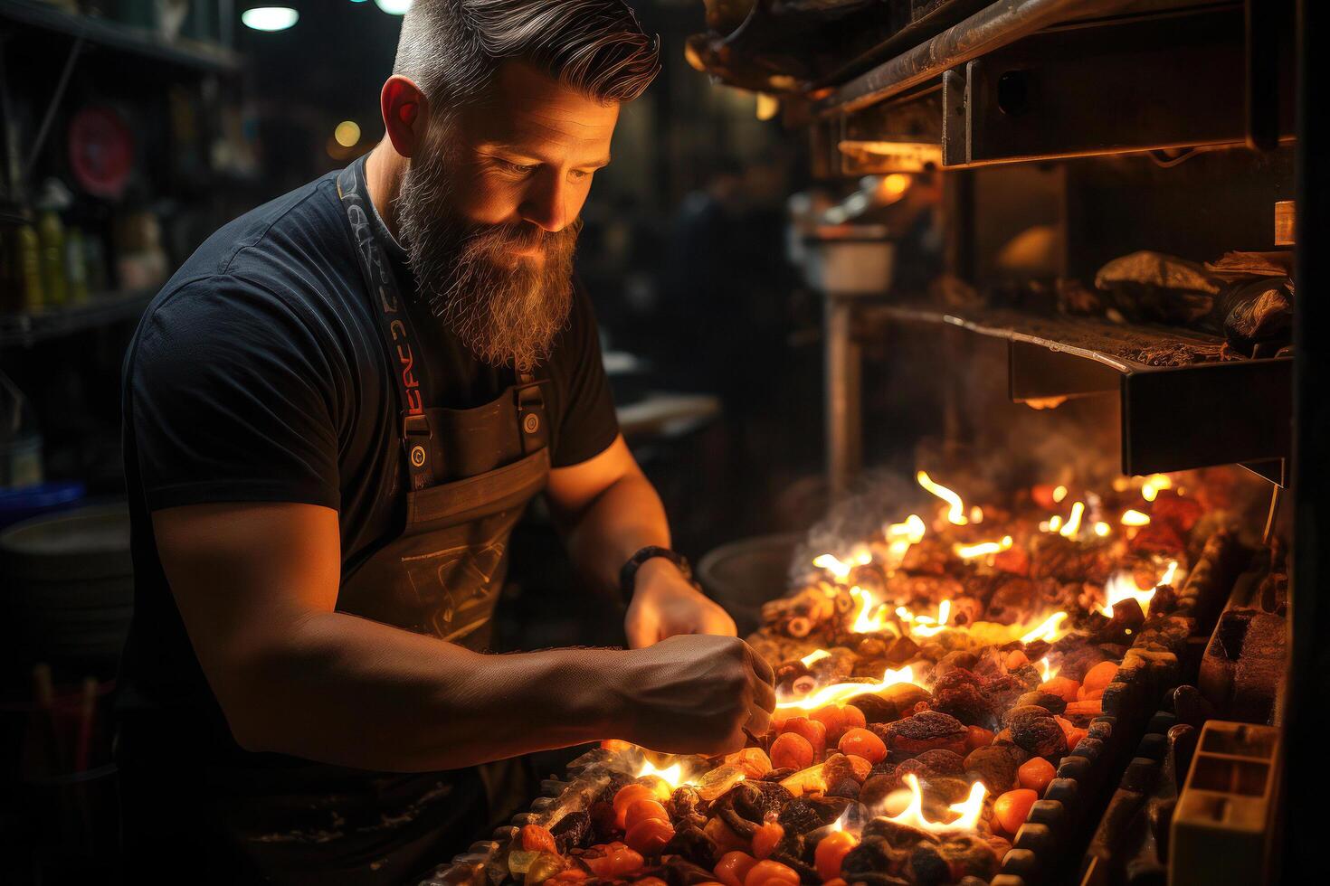 candente sensación un delicioso filete experiencia. ai generativo foto