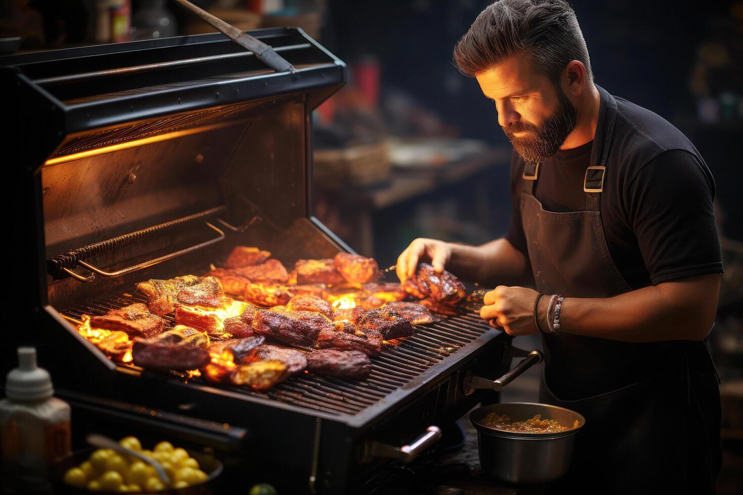 candente sensación un delicioso filete experiencia. ai generativo foto