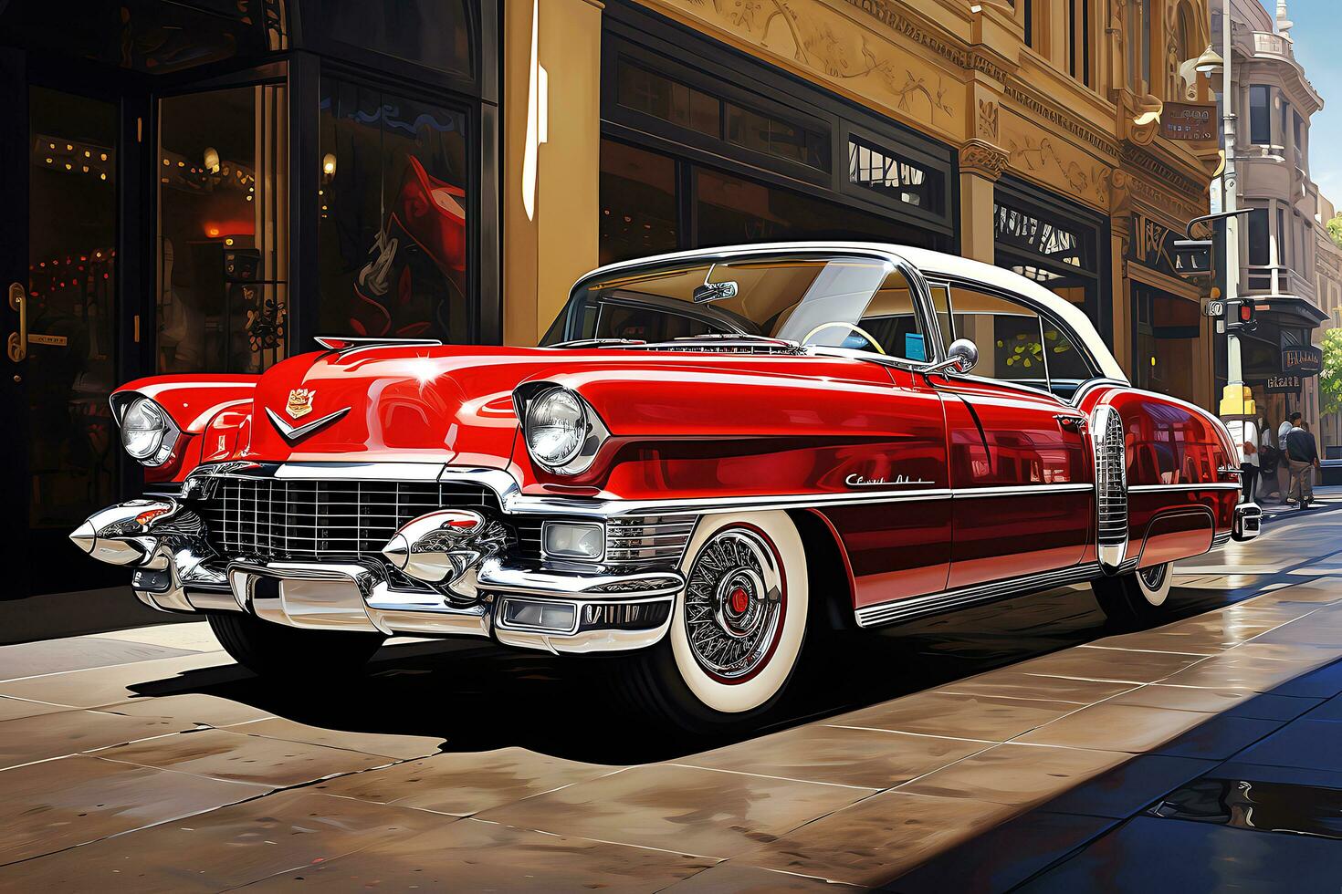 Vintage Classic Cars. Timeless Automotive Elegance. Ai Generative photo