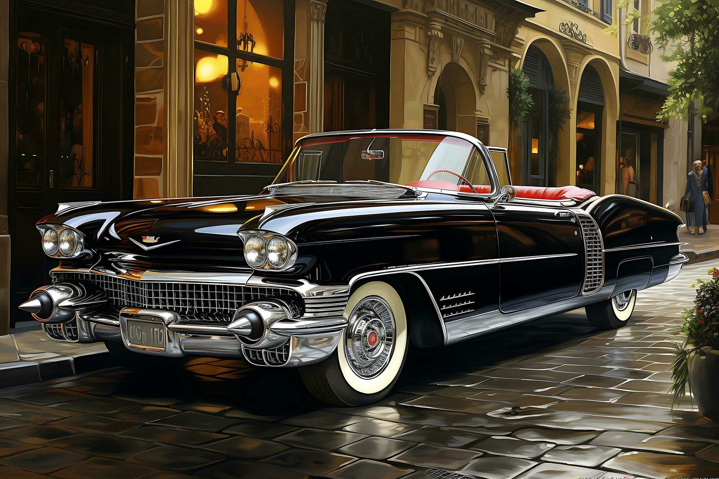 Vintage Classic Cars. Timeless Automotive Elegance. Ai Generative photo