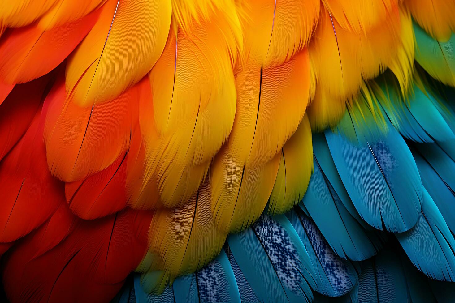 parot in tree. sharp images. Ai Generative photo