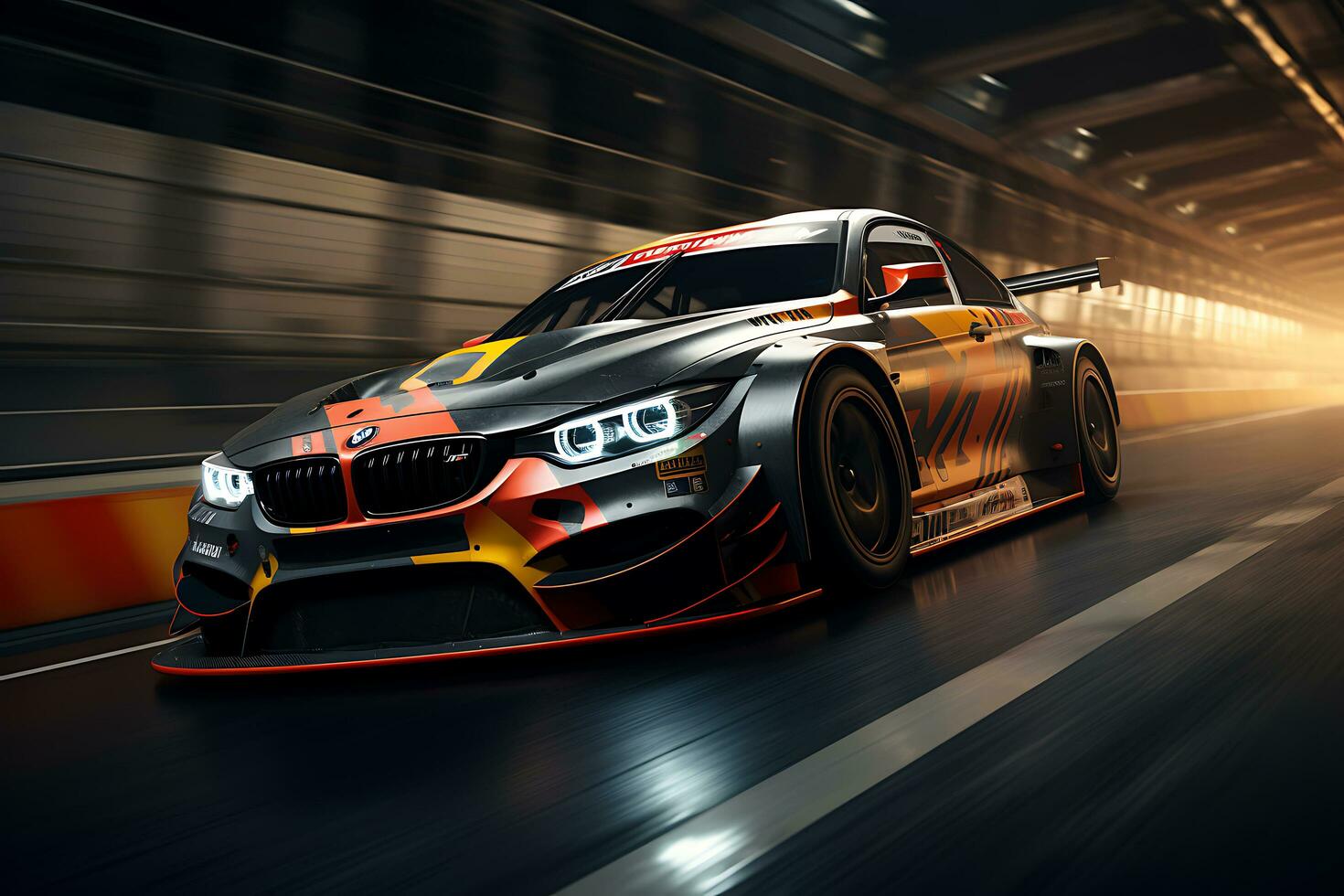 Revving Up the World of Racing Cars. Speed, Strategy, and Supercars. Ai Generative photo