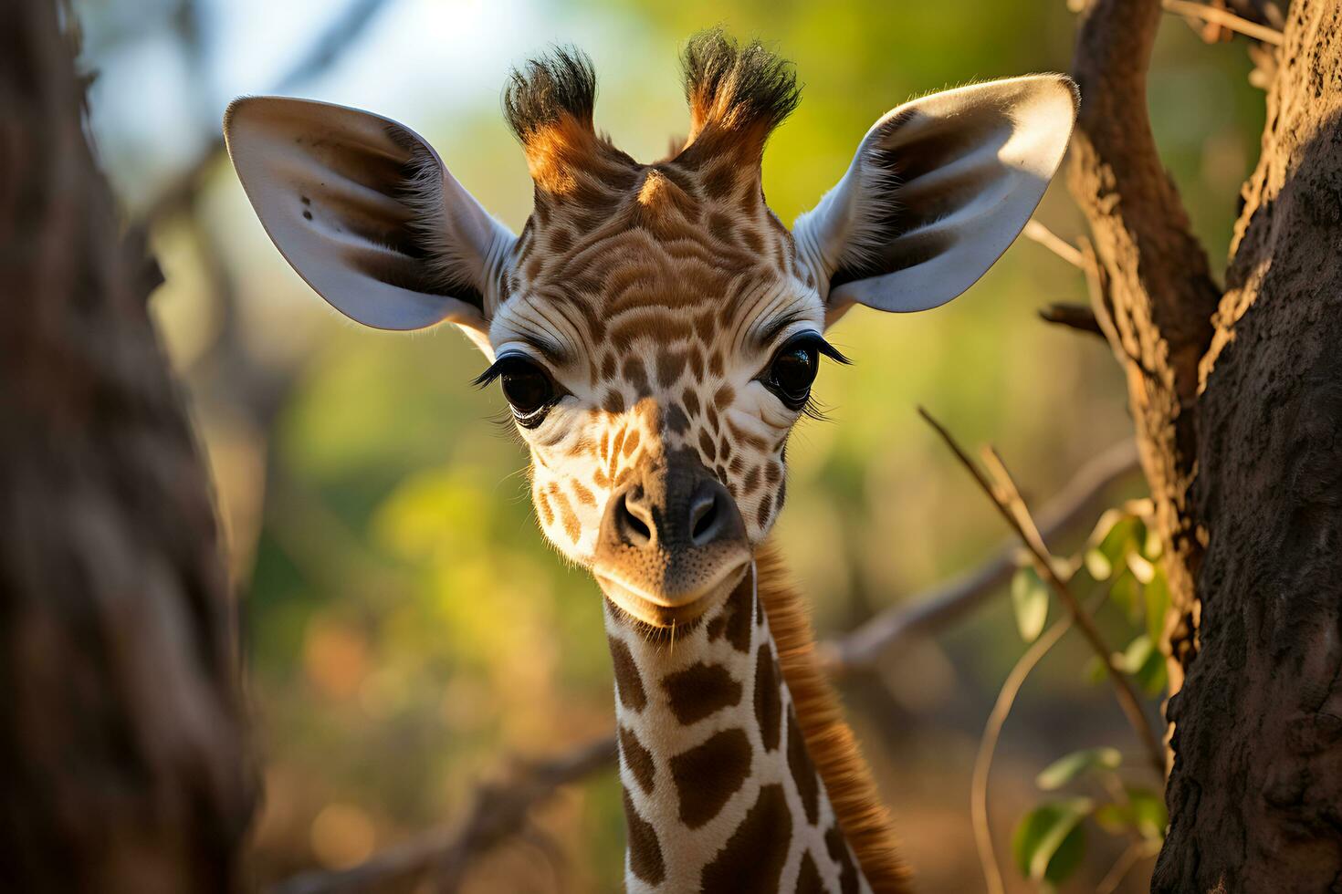 salvaje encuentros capturar de la naturaleza majestad mediante el lente. ai generativo foto