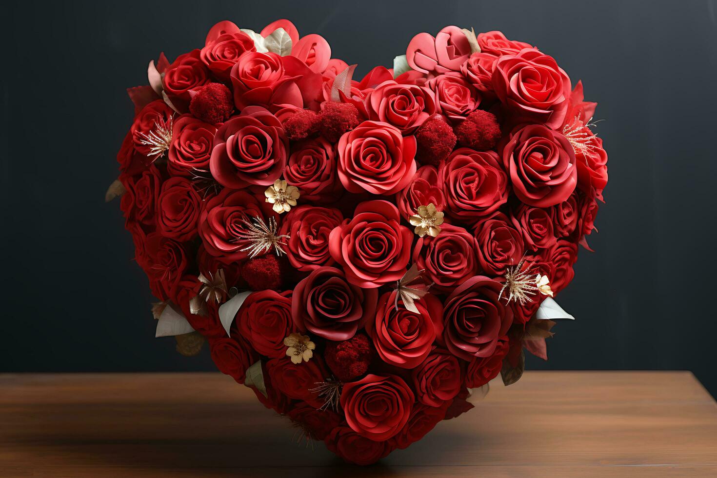 Celebrating ValentinesDay Bliss  with Endless Romance, Joy, and Affection. AI Generative photo