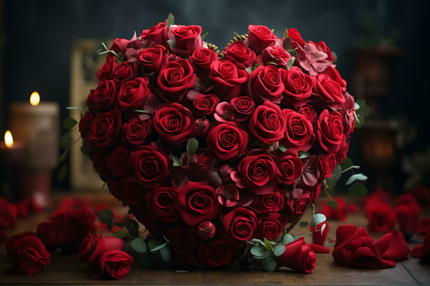 Celebrating ValentinesDay Bliss  with Endless Romance, Joy, and Affection. AI Generative photo