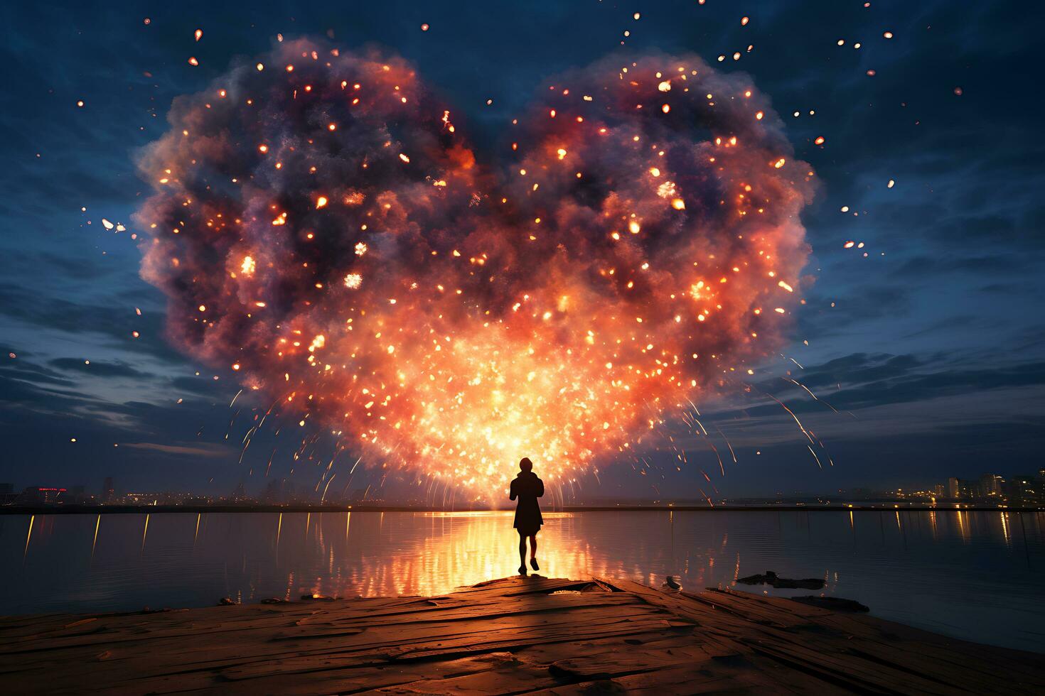 Celebrating ValentinesDay Bliss  with Endless Romance, Joy, and Affection. AI Generative photo