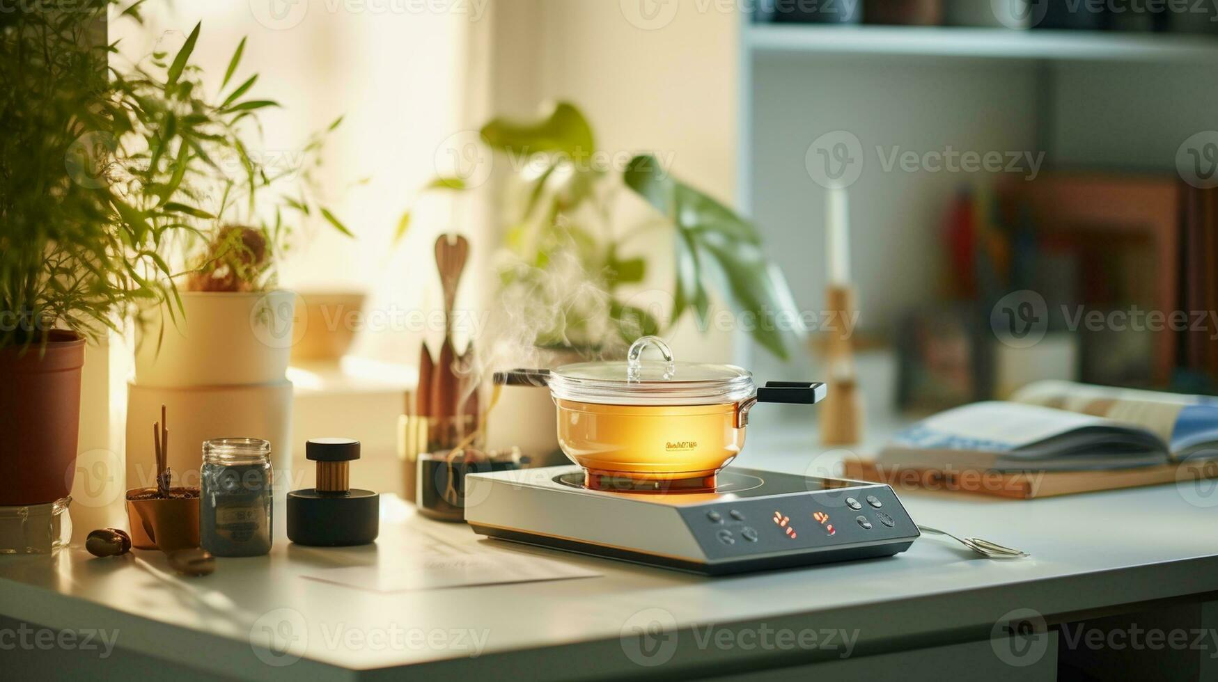 Efficient Cooking with a Countertop Hot Plate on Your Kitchen Table photo