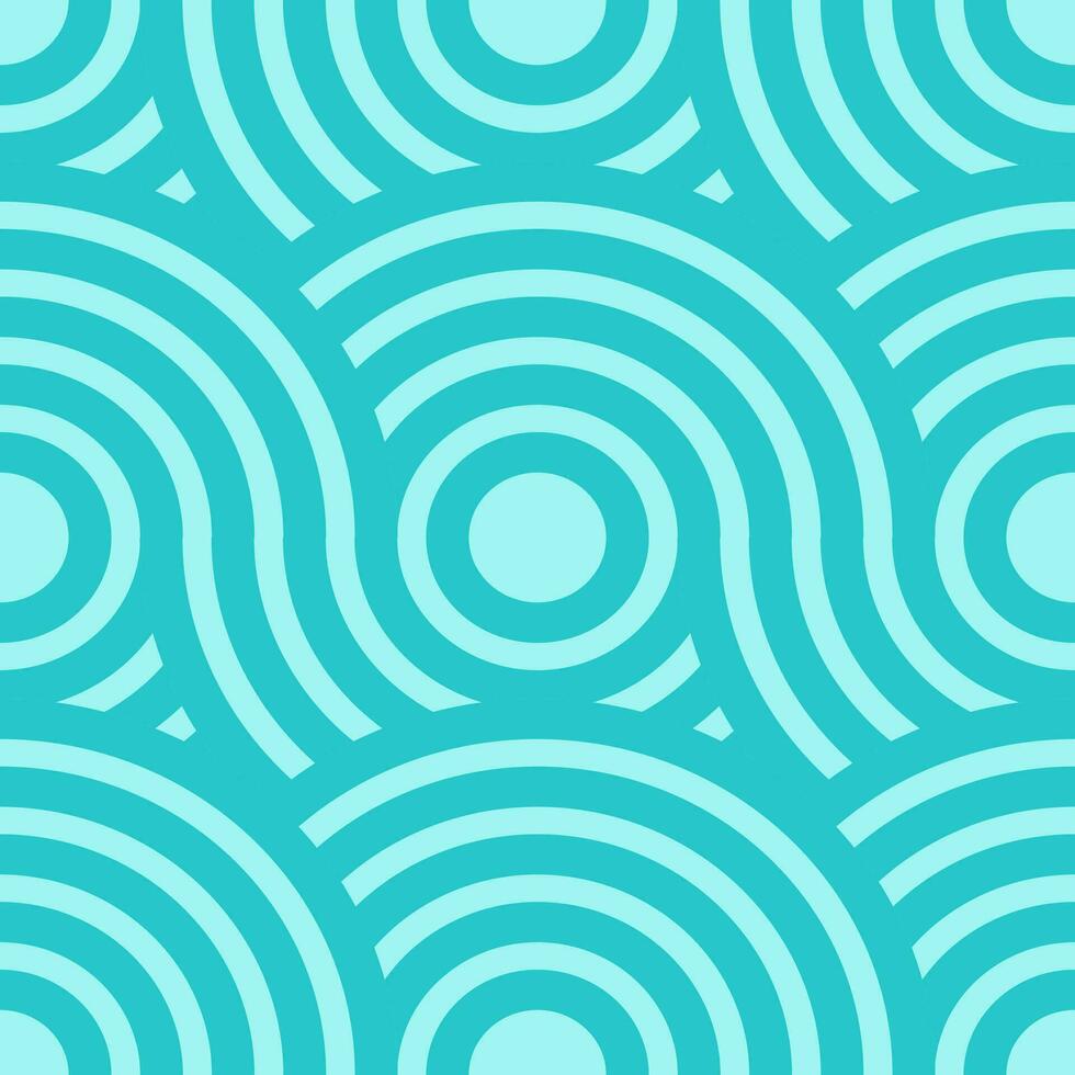 seamless pattern circle wave abstract , ocean wave, geometric line. vector illustration
